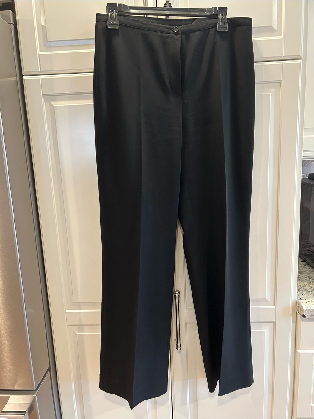 Women's Black Straight-Leg Dress Trousers